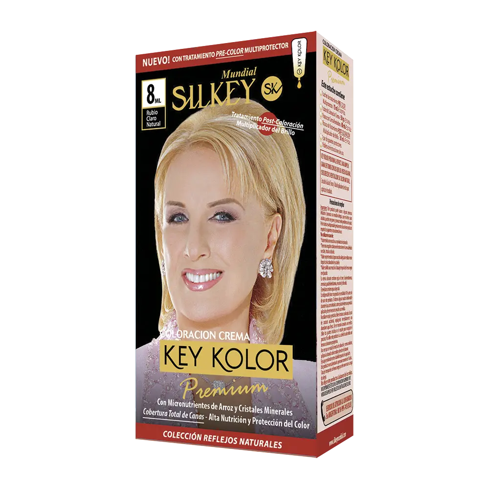 KEY KOLOR PREMIUM KIT  RUBIO CLARO NATURAL (8ML - KIT)
