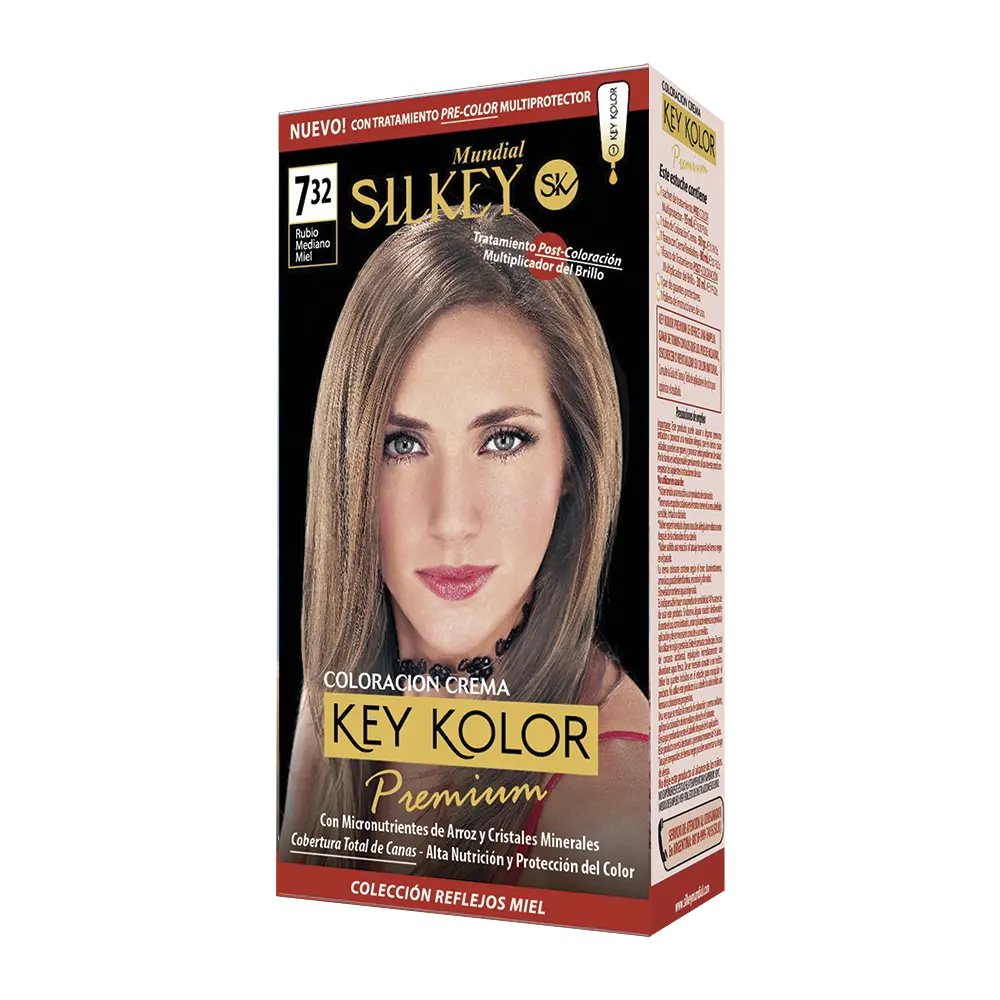 KEY KOLOR PREMIUM KIT RUBIO MEDIANO MIEL (7.32 - KIT)