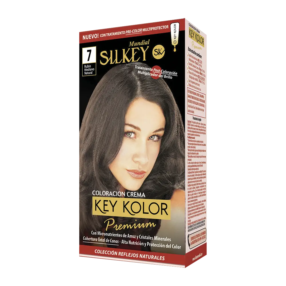 KEY KOLOR PREMIUM KIT RUBIO MEDIANO NATURAL (7 - KIT)
