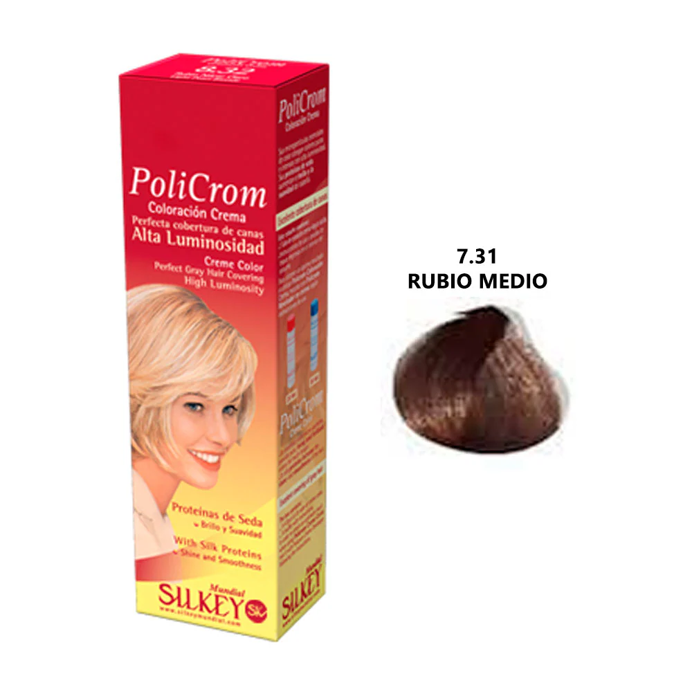 POLICROM POMO  RUBIO MEDIO DORADO CENIZA  (7.31 - 47 GR - POMO)