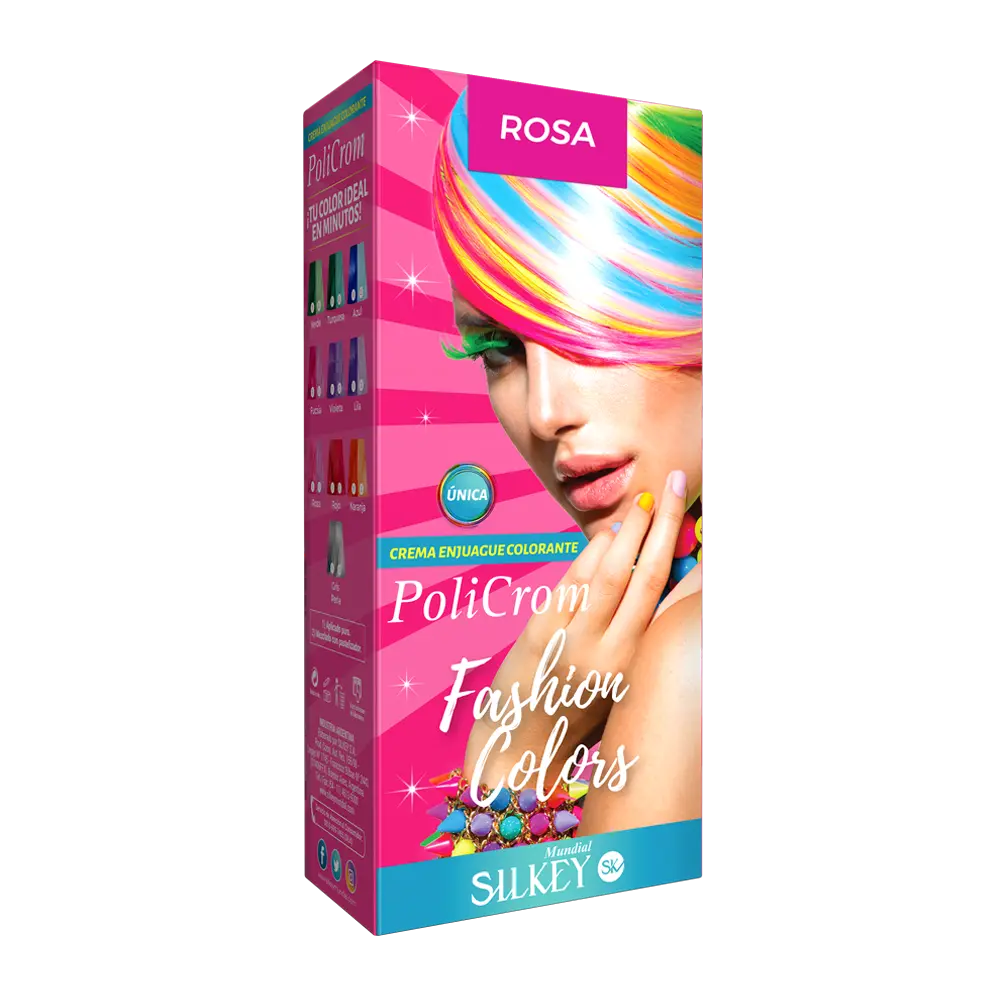 POLICROM FASHION COLORS (ROSA - 90ML - ESTUCHE) SILKEY