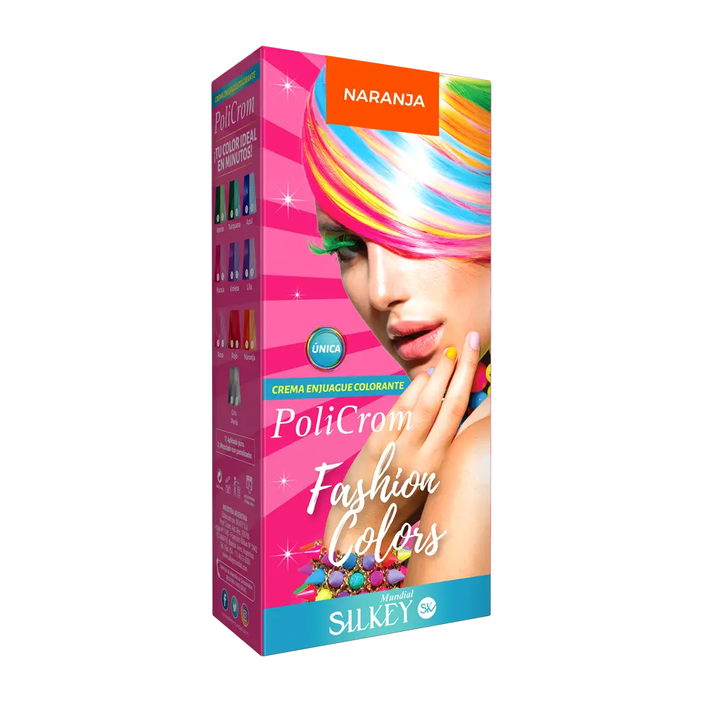 POLICROM FASHION COLORS (NARANJA - 90ML - ESTUCHE)