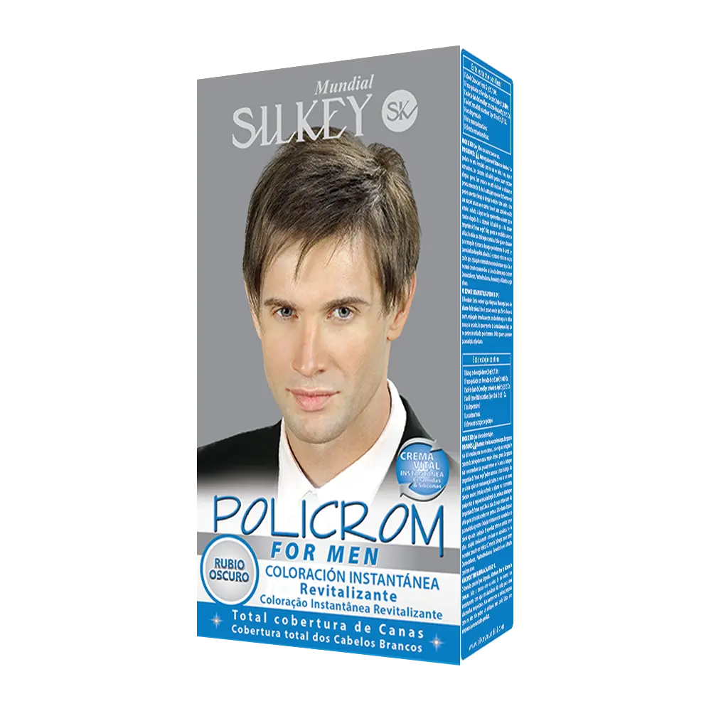 POLICROM FOR MEN KIT SIN AMONIACO (RUBIO OSCURO  - KIT)
