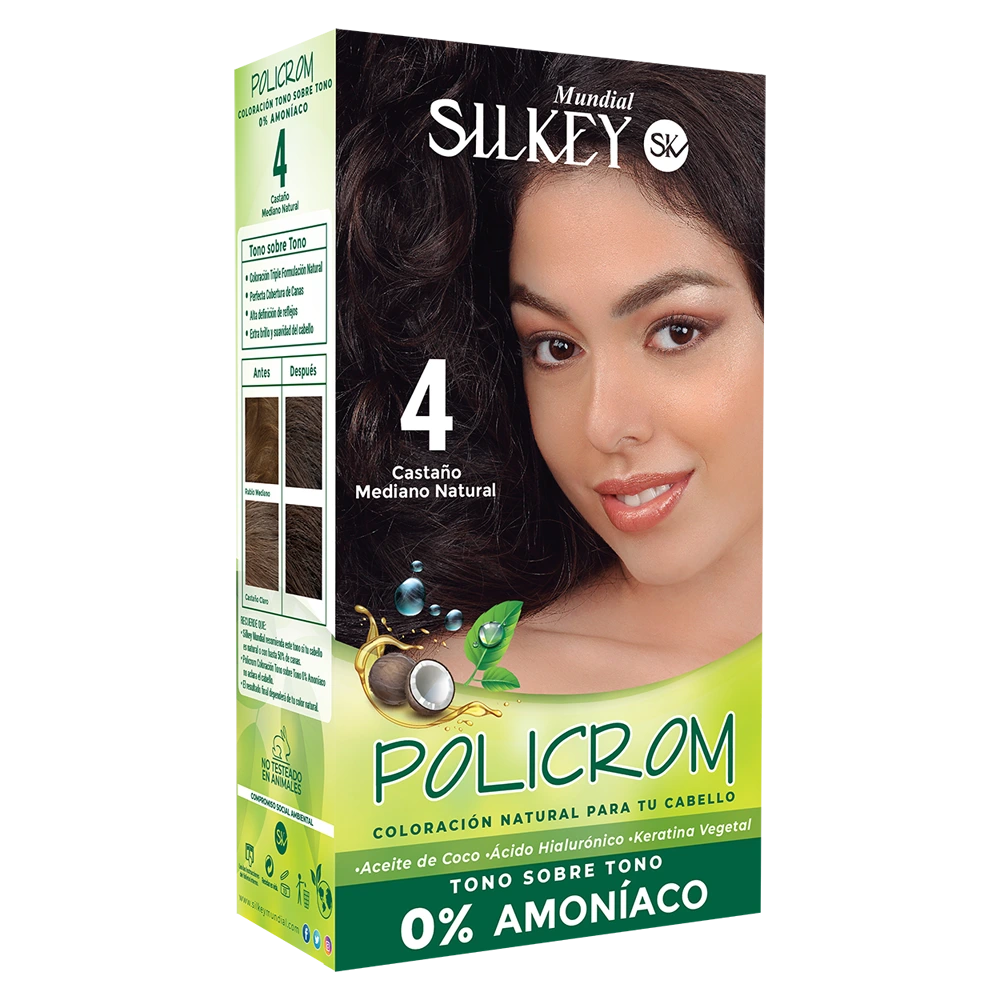 POLICROM TONO SOBRE TONO 4 (CASTAÑO MEDIANO NATURAL - 35 GR - CAJA)