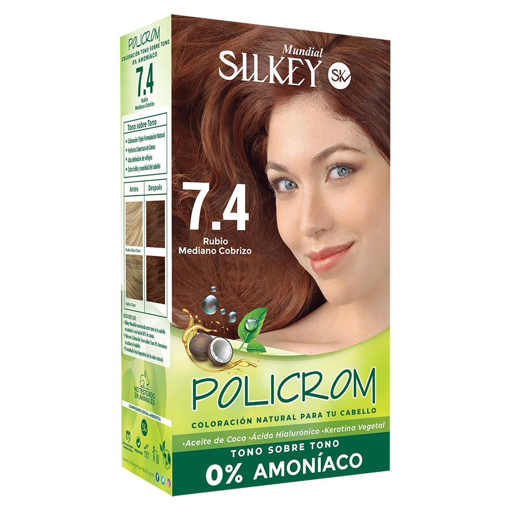 POLICROM TONO SOBRE TONO 7.4 (RUBIO MEDIANO COBRIZO - 35 GR - CAJA) SILKEY