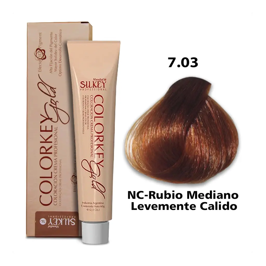 COLORKEY GOLD NC. RUBIO MEDIANO  LEV.CALIDO (7.03 - 60 GR - POMO)