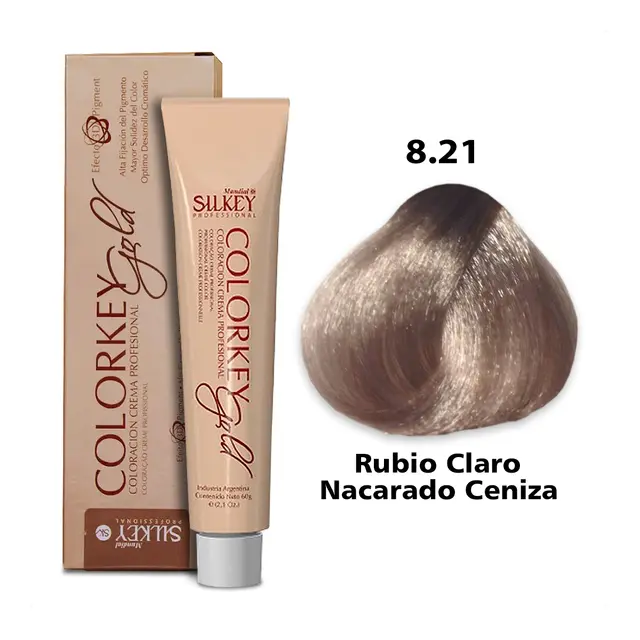 COLORKEY GOLD RUBIO CLARO NACARADO CENIZA (8.21 - 60 GR - POMO)