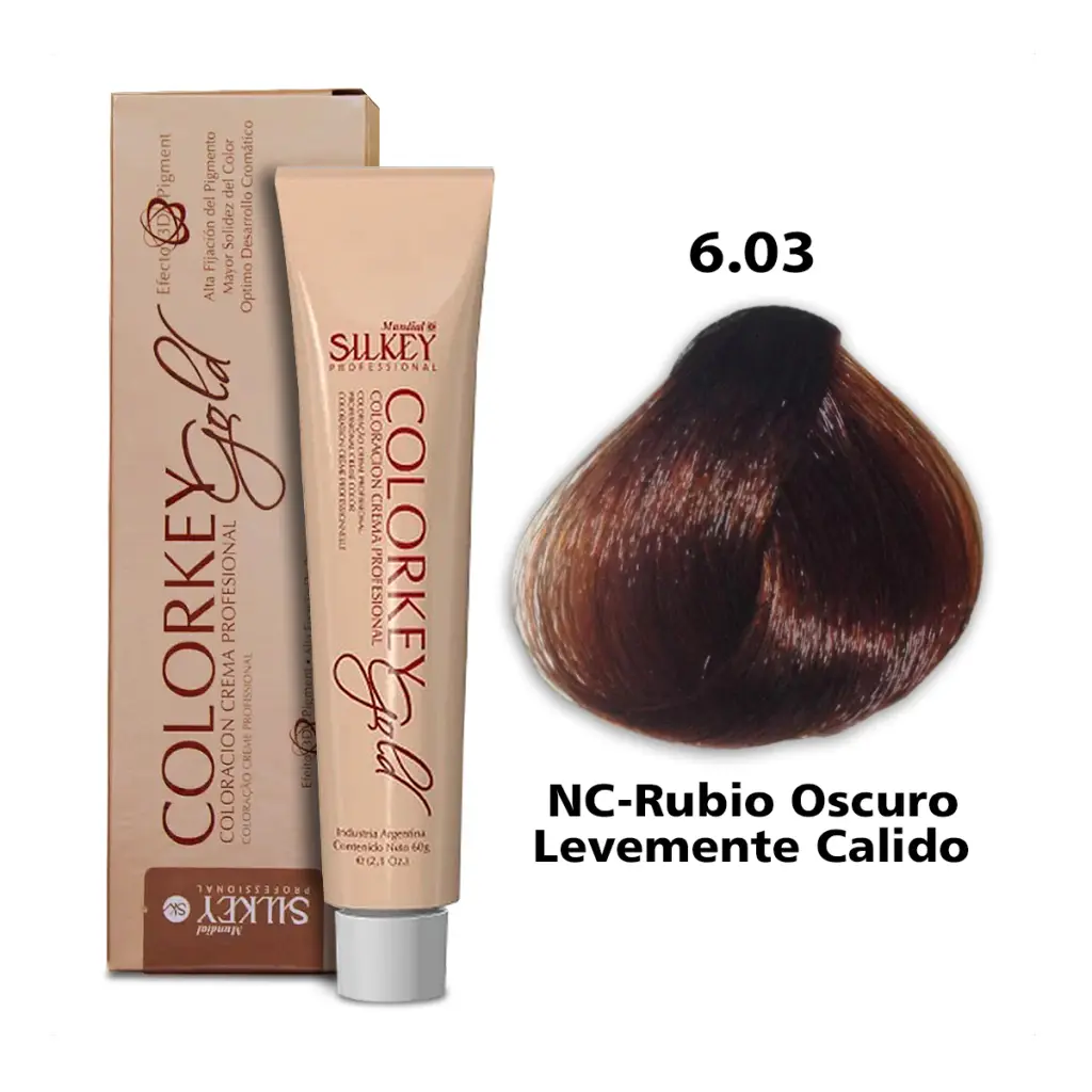 COLORKEY GOLD  NC. RUBIO OSCURO LEV. CALIDO (6.03 - 60 GR - POMO)
