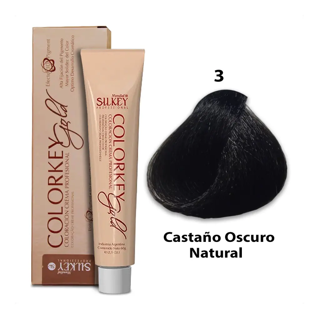 COLORKEY GOLD CASTAÑO OSCURO NATURAL (3 - 60 GR - POMO)
