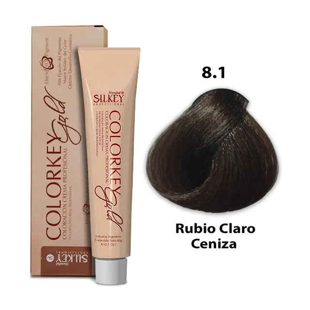 COLORKEY GOLD RUBIO CLARO CENIZA (8.1 - 60 GR - POMO)