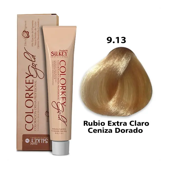 COLORKEY GOLD RUBIO EXTRA CLARO CENIZA DORADO (9.13 - 60 GR - POMO)