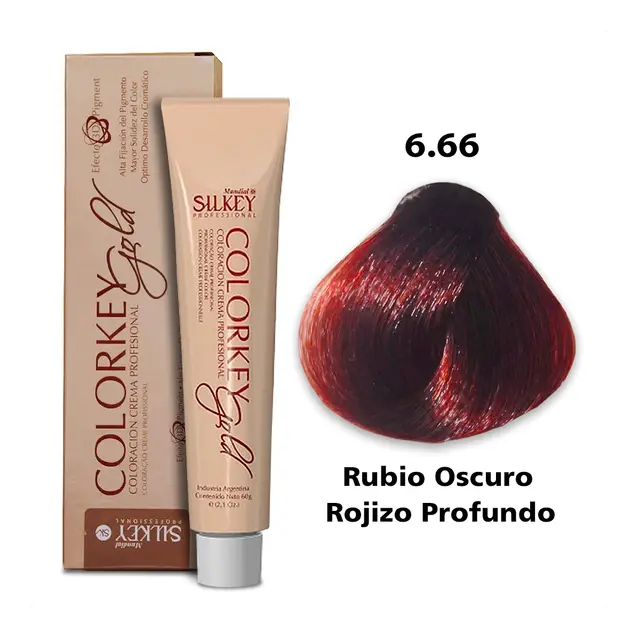 COLORKEY GOLD RUBIO OSCURO ROJIZO PROFUNDO (6.66 - 60 GR - POMO)