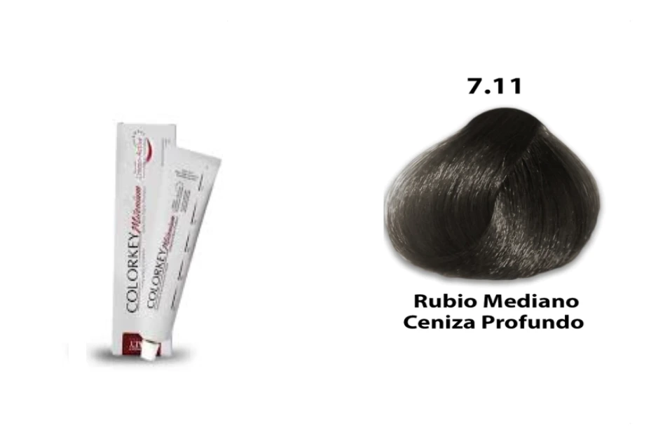 COLORKEY MILENIUM  RUBIO MEDIANO CENIZA PROFUNDO (7.11 - 120 GR - POMO)
