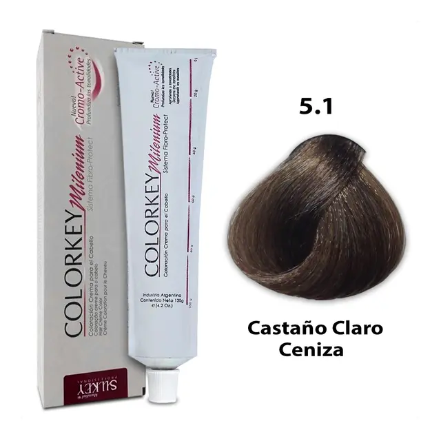 COLORKEY MILENIUM CASTAÑO CLARO CENIZA (5.1 - 120 GR - POMO)