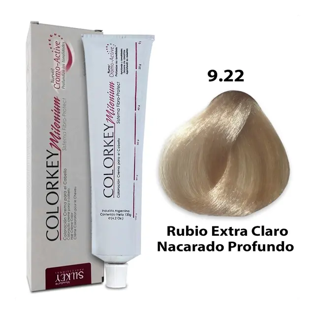 COLORKEY MILENIUM RUBIO EXTRA CLARO NACARADO PROFUNDO (9.22 - 120 GR - POMO)