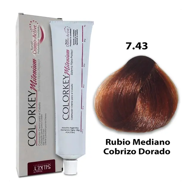 COLORKEY MILENIUM RUBIO MEDIANO COBRIZO DORADO (7.43 - 120 GR - POMO)