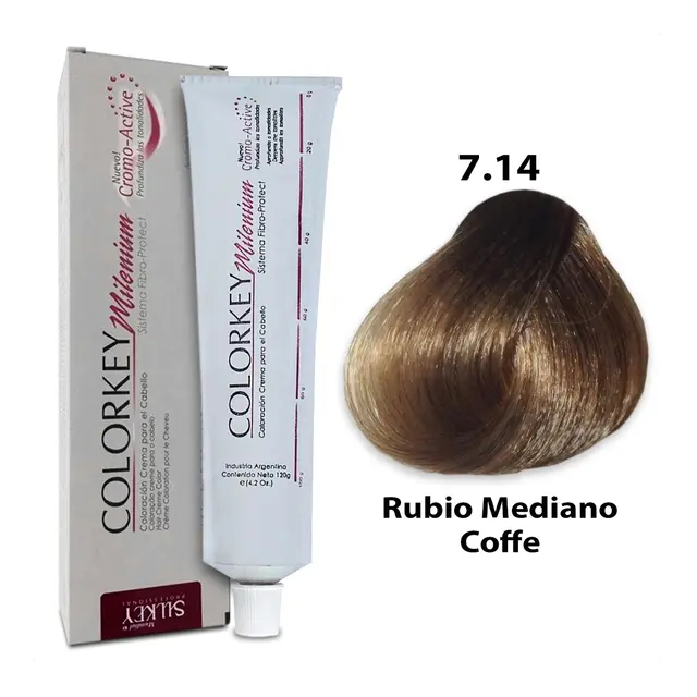 COLORKEY MILENIUM RUBIO MEDIANO COFFE (7.14 - 120 GR - POMO)