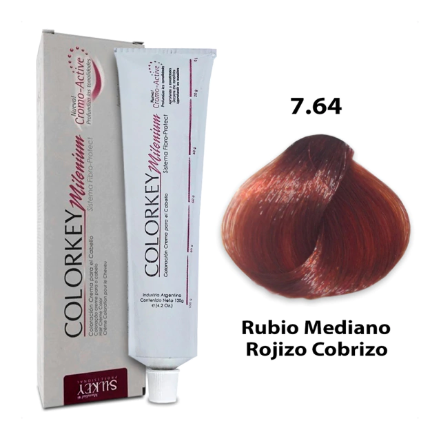 COLORKEY MILENIUM RUBIO MEDIANO ROJIZO COBRIZO (7.64 - 120 GR - POMO)