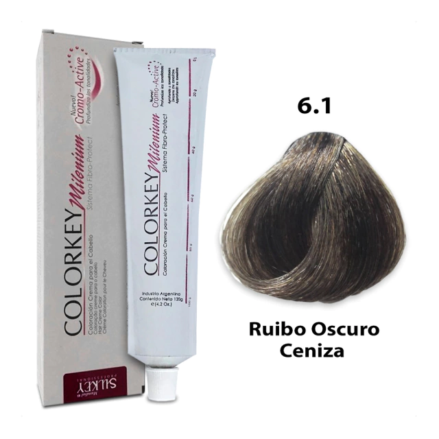 COLORKEY MILENIUM RUBIO OSCURO CENIZA (6.1 - 120 GR - POMO)