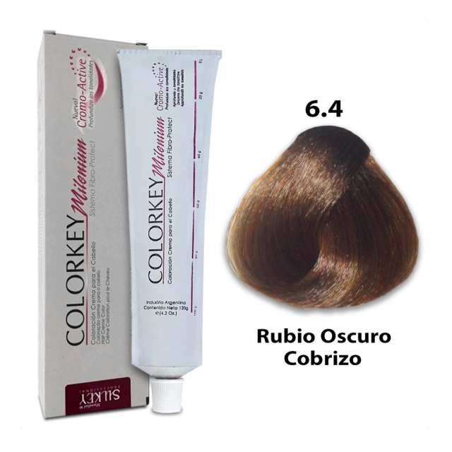 COLORKEY MILENIUM RUBIO OSCURO COBRIZO (6.4 - 120 GR - POMO)