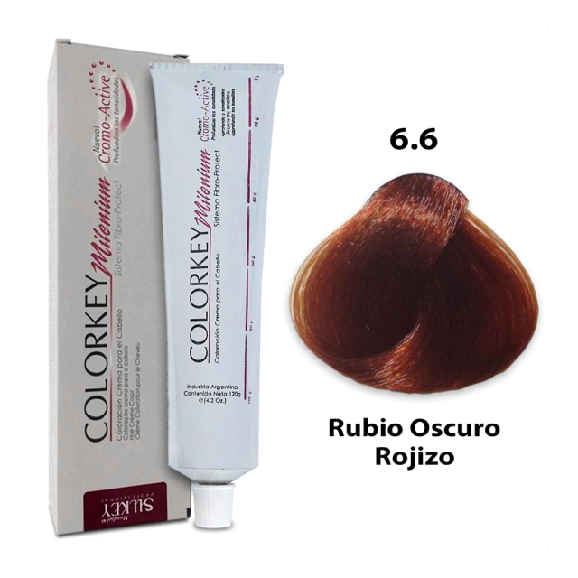 COLORKEY MILENIUM RUBIO OSCURO ROJIZO (6.6 - 120 GR - POMO)