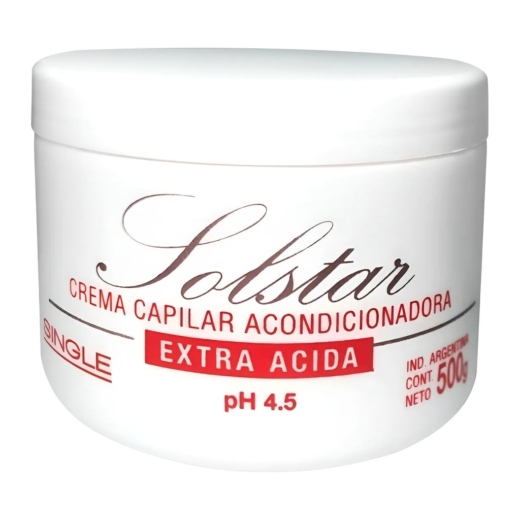 [44933] SOLSTAR CREMA CAPILAR EXTRA ACIDA (500 GR - POTE) SINGLE
