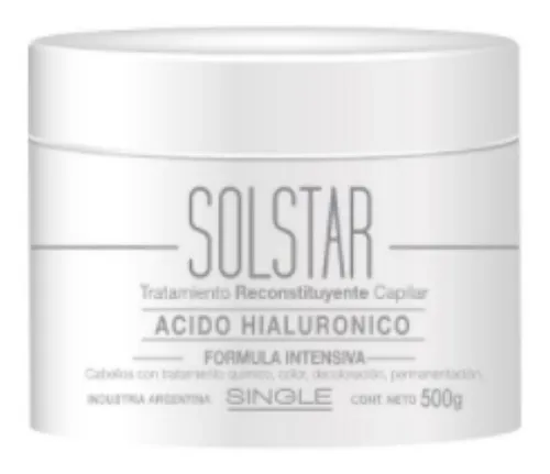SOLSTAR TRATAMIENTO RECONSTITUYENTE CAPILAR  ACIDO HIALURONICO (500 GR - POTE)