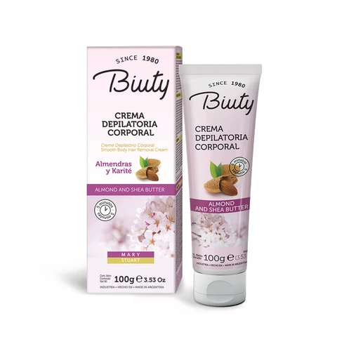 CREMA DEPILATORIA CORPORAL ALMENDRAS Y KARITE (100 G - POTE)