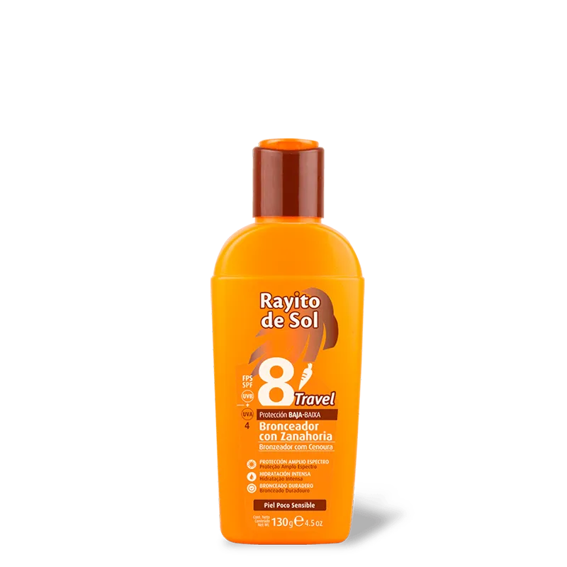 EMULSION  BRONCEADORA FPS 8 travel (130 ML - CAJA)