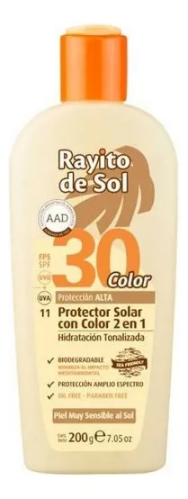 PROTECTOR SOLAR FPS 30 COLOR 2 EN 1 (200 G - CAJA)