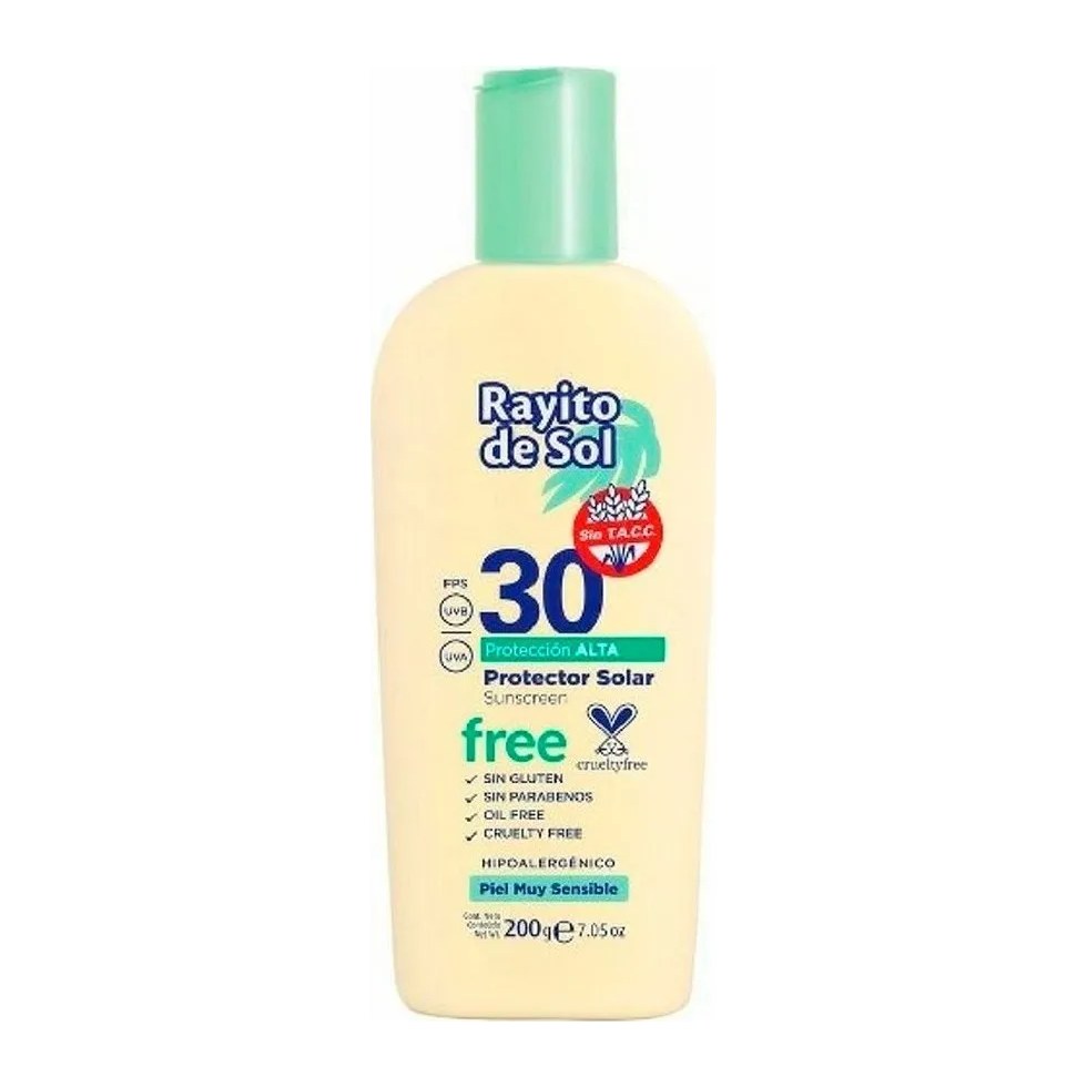 PROTECTOR SOLAR FPS 30 GLUTEN FREE (200 G - CAJA) RAYITO DE SOL