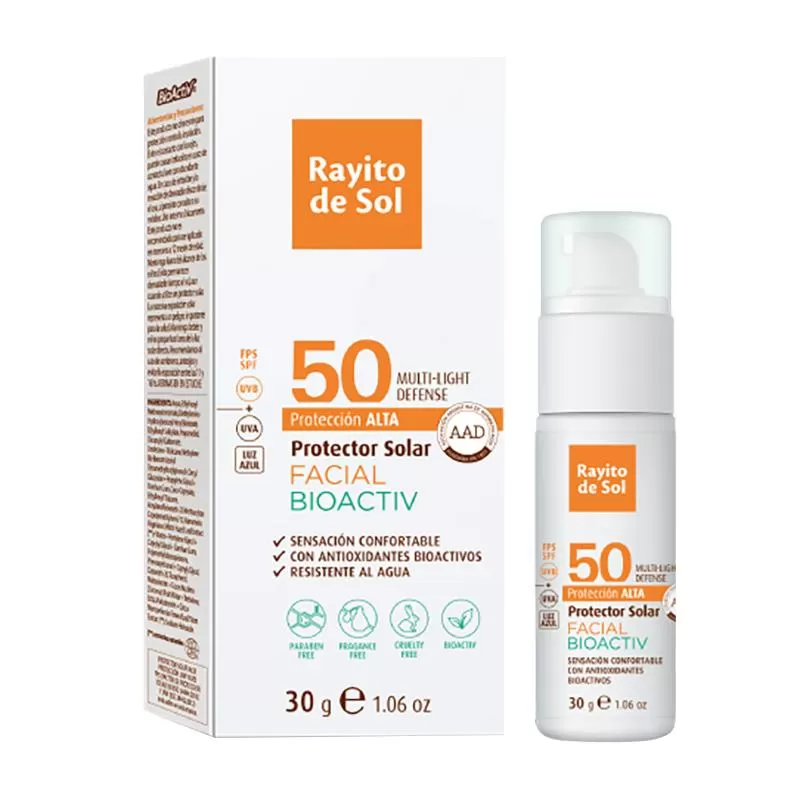 PROTECTOR SOLAR 50 FACIAL BIOACTIV (30 GR - CAJA)