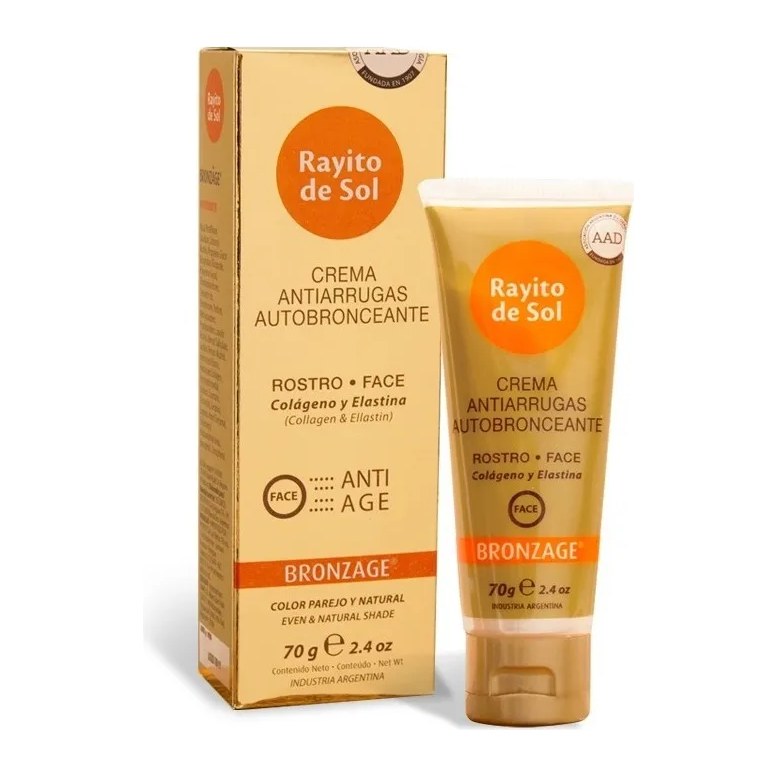 CREMA ANTI- AGE AUTOBRONCEANTE (70 G - CAJA) RAYITO DE SOL