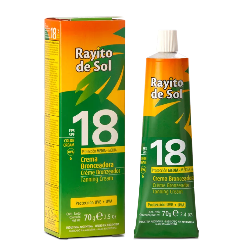 CREMA BRONCEADORA FPS 18 (70 G - CAJA) RAYITO DE SOL