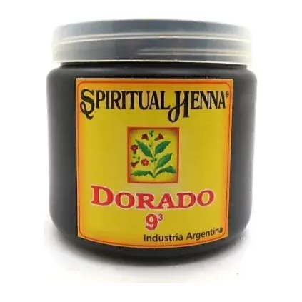 HENNA DORADO 9,3       (80 GRS. - POTE) SPIRITUAL HENNA