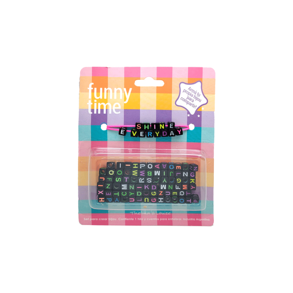 FASHION SET LETRAS FUNNY TIME (1 UND - BLISTER)