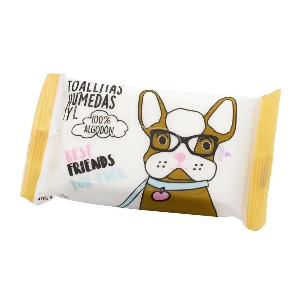 TOALLITAS HUMEDAS POCKET PARA MANOS DOG (28 ML - BOLSA)