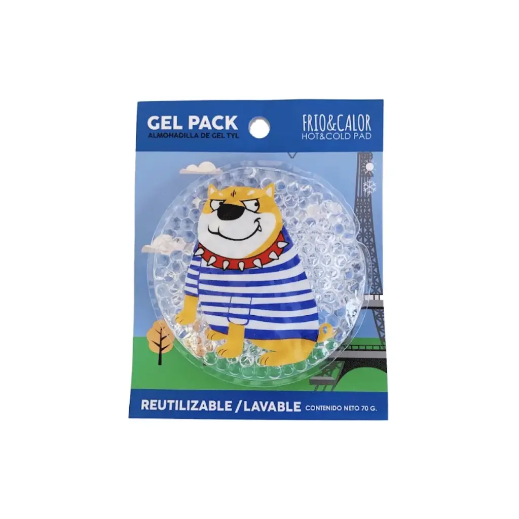 ALMOHADILLA DE GEL FRIO/CALOR - PERRO (70 GR - BOLSA)
