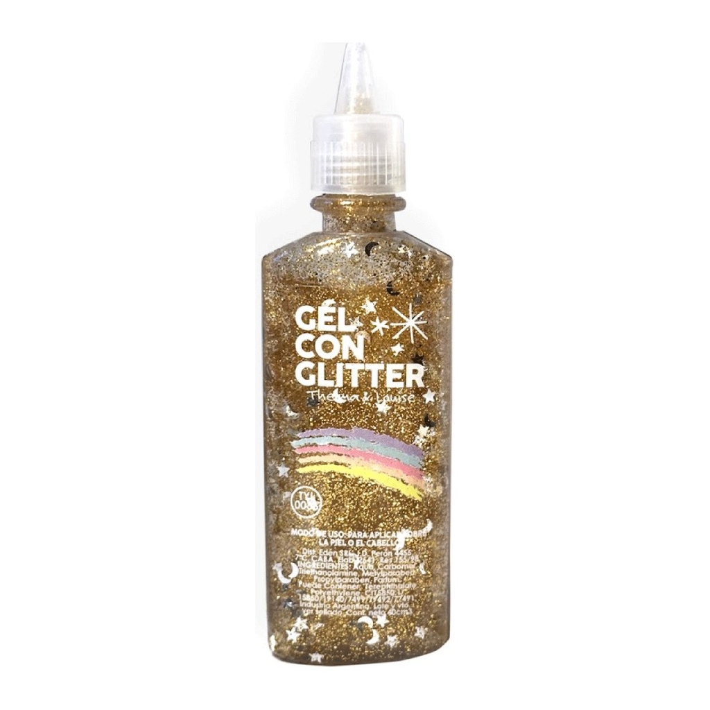 GLITTER EN AEROSOL DESTELLOS LUMINOSOS (ORO - 80ML - FRASCO) THELMA Y LOUISE