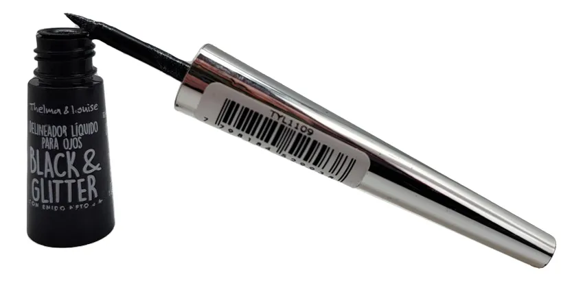 DELINEADOR LIQUIDO BLACK Y GLITTER (NEGRO - 3 ML - FRASCO)