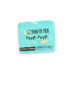 MASCARA CON COLAGENO PARA OJERAS  (GOLD - 1 PAR  - BOLSA)