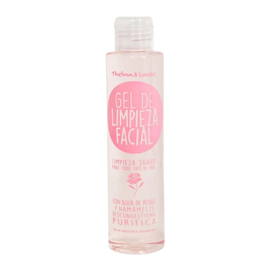 GEL DE LIMPIEZA C/AGUA DE ROSAS (160 ML - FRASCO) THELMA Y LOUISE