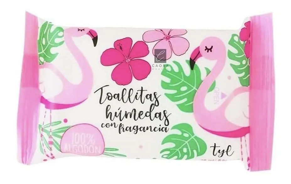 TOALLITAS HUMEDAS TROPICAL C/ FRAGANCIA (28 ML - BOLSA)