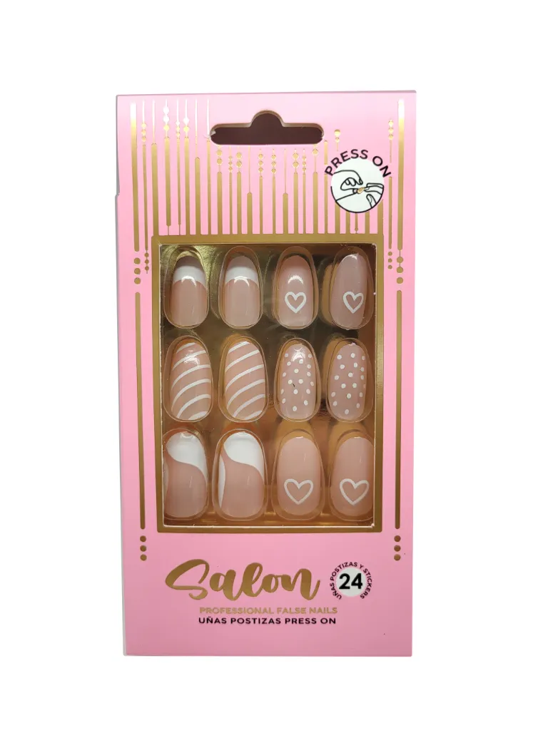 UÑAS POSTIZAS SALON LINEAS (24 UND - CAJA)