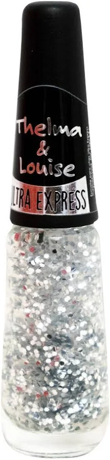 ESMALTE DE UÑAS CÓNICO (GLITTERS PLATA - 7.5 ML - FRASCO)