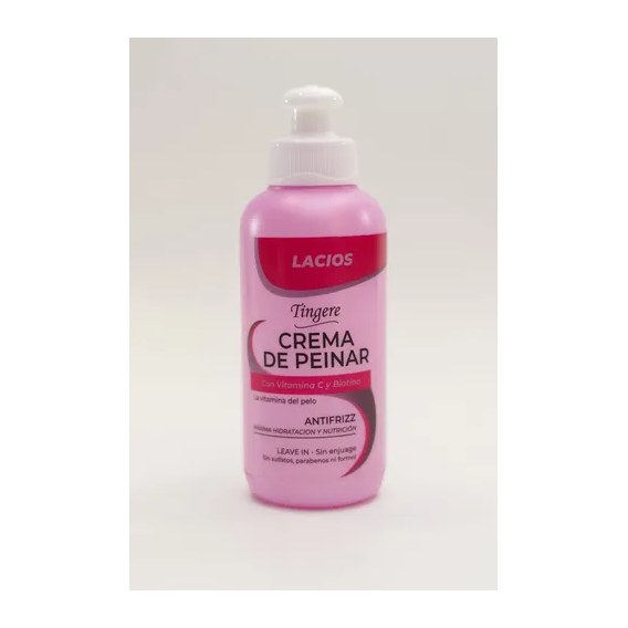 CREMA DE PEINAR LACIOS C/ VITAMIONA C Y BIOTINA (150 CC - FRASCO) TINGERE