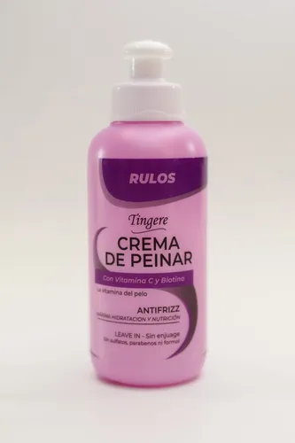 CREMA DE PEINAR RULOS C/ VITAMINA C Y BIOTINA (150 CC - FRASCO)