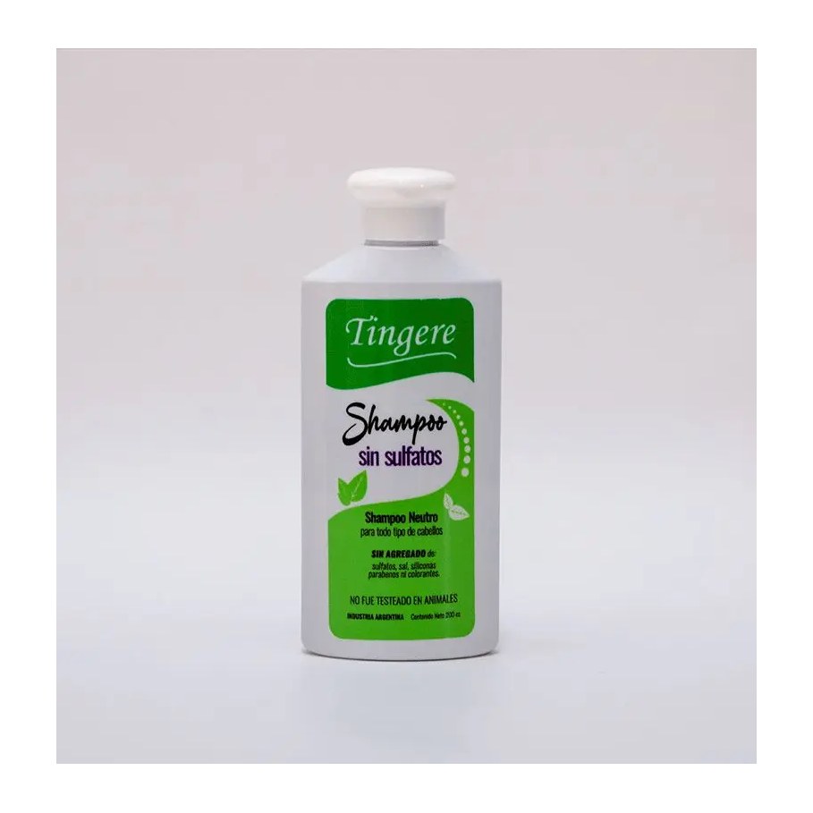 SHAMPOO TINGERE  NEUTRO SIN SULFATOS (200 ML - FRASCO) TINGERE