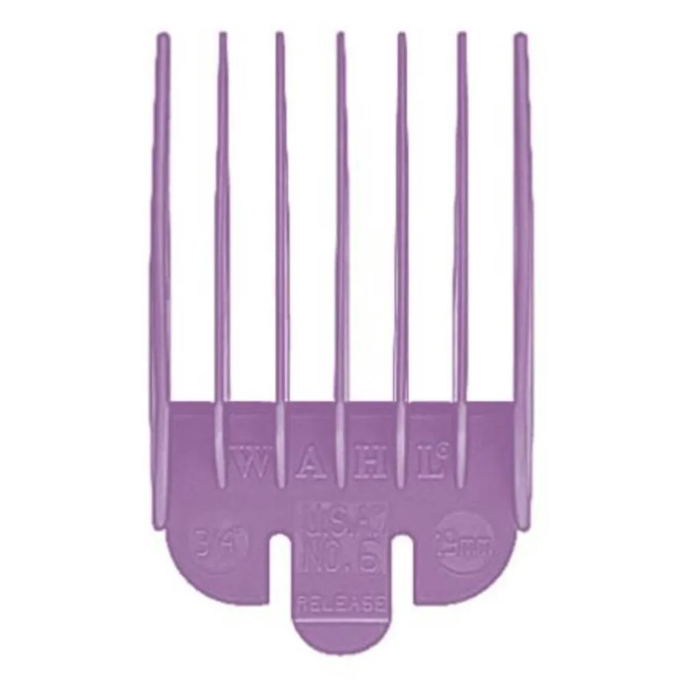 PEINE COLORES NUMERO 6 19MM (LILA - 1 UND - BOLSA)