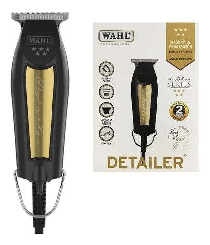 DETAILER BLACK/GOLD TRIMMER ELECTRICO CUCHILLA T-WIDE (NEGRA - 1 UND - CAJA)